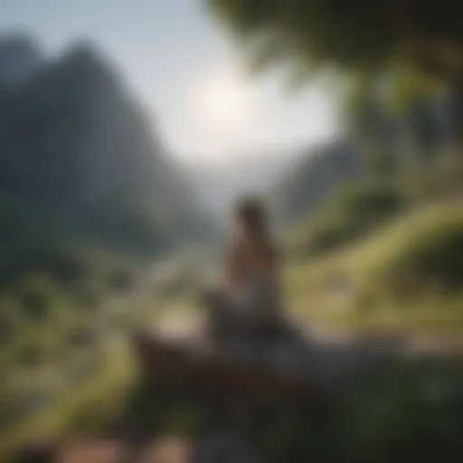 A serene landscape illustrating personal growth