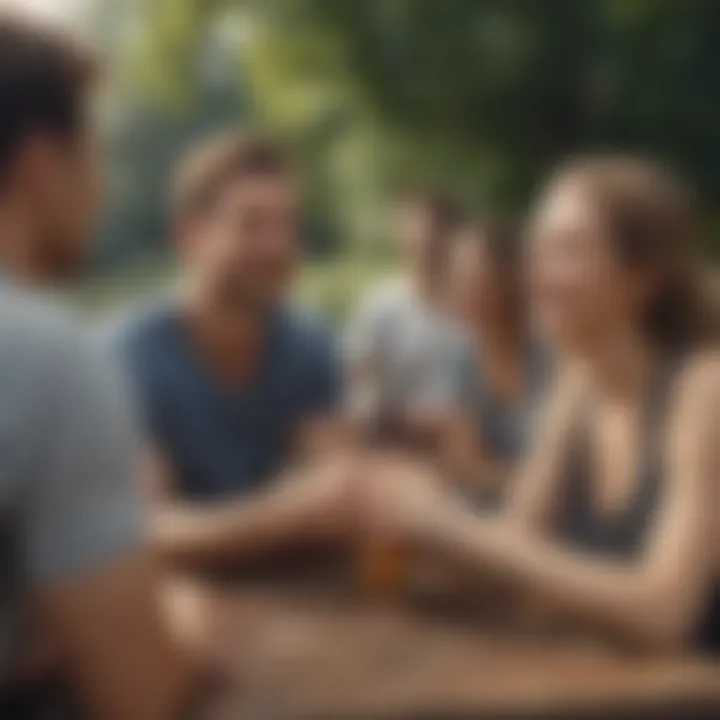 A group of friends enjoying a sunny day outdoors, illustrating the importance of connection and support.