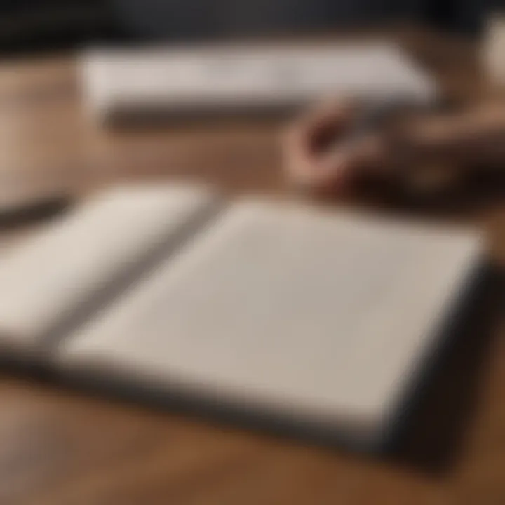 A close-up of a journal and pen on a table, representing the power of writing for emotional clarity.