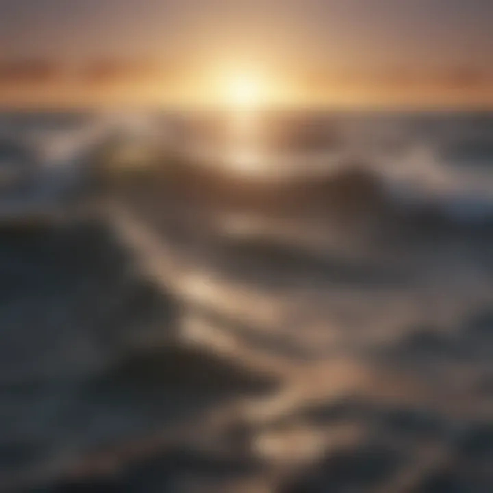 An abstract representation of emotional waves illustrating the ups and downs of feelings