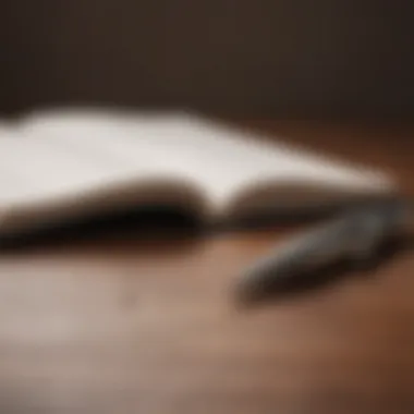 The Power of Self-Reflection A close-up of a journal and pen symbolizing self-reflection and awareness