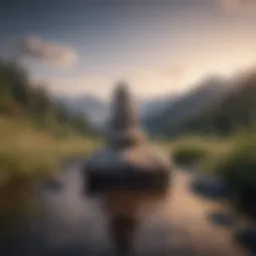 A serene landscape symbolizing emotional balance