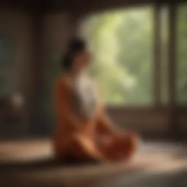 Compassion in Meditation A tranquil setting for meditation practice focusing on compassion