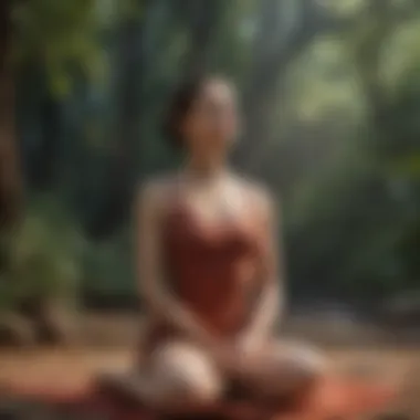 Embracing tranquility through mindful posture Meditative posture for relaxation