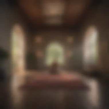 Sanctuary of Calm: Creating a Meditation Space Meditation space with calming elements