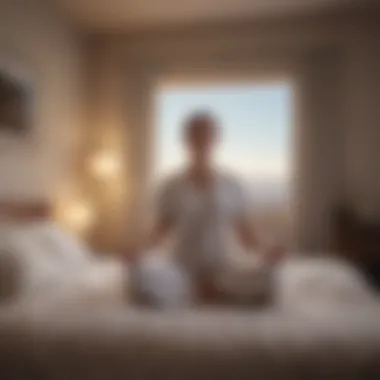 Meditation Techniques for Bedtime Relaxation Individual practicing meditation before sleep