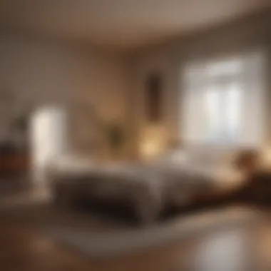 Creating a Peaceful Sleep Sanctuary Serene bedroom environment with soft lighting