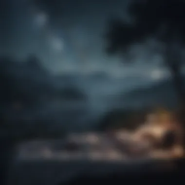 Embracing the Night for Restorative Sleep Illustration of a peaceful nighttime landscape