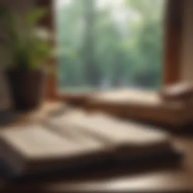 Journaling for Mindfulness and Self-Awareness A close-up of a journal with mindful reflections