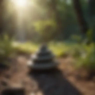 Nature's Role in Meditation and Mindfulness A tranquil nature scene symbolizing mindfulness