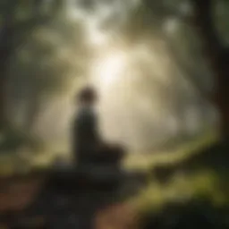 Tranquil nature scene representing mindfulness