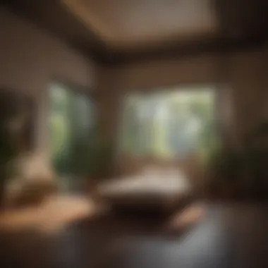 Meditative Atmosphere for Better Sleep Tranquil meditation space with soft lighting
