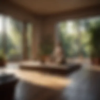 Creating a Perfect Meditation Environment Serene meditation space with natural light