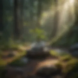 A tranquil nature scene promoting mindfulness