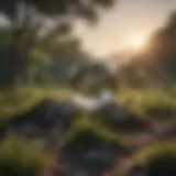 A serene landscape promoting mental clarity