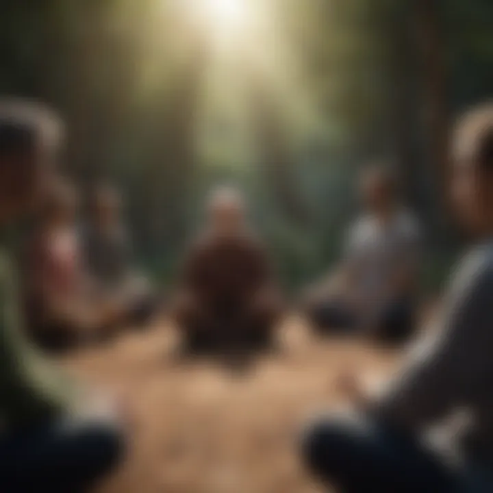 A group discussion showcasing attentive listening