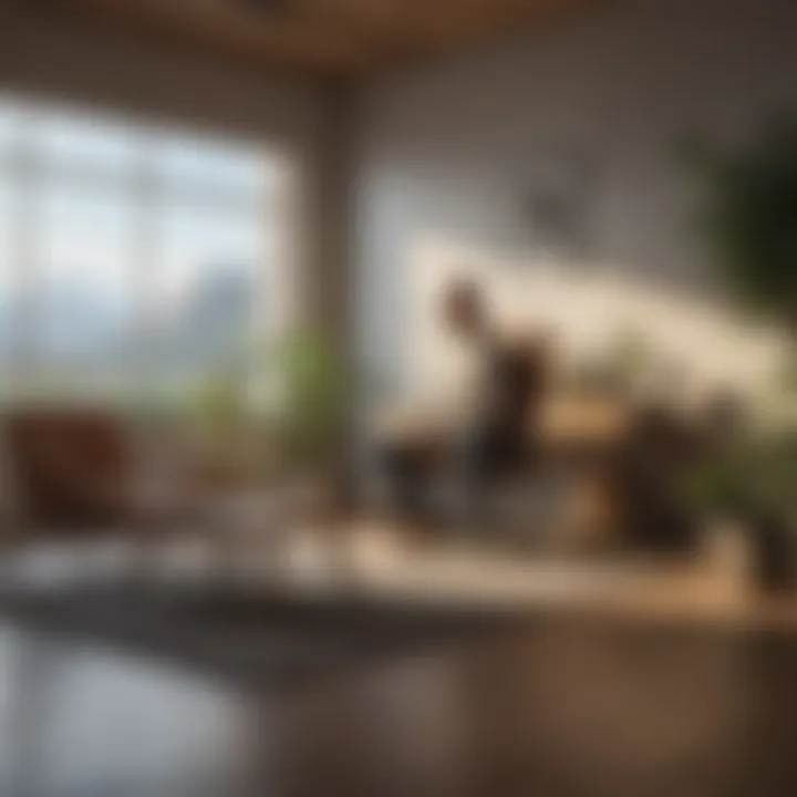 A peaceful workspace promoting well-being
