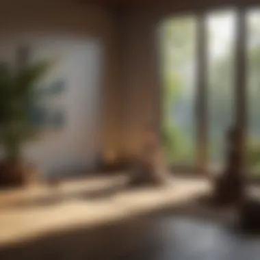 Creating a Peaceful Meditation Environment A serene meditation space with calming elements.