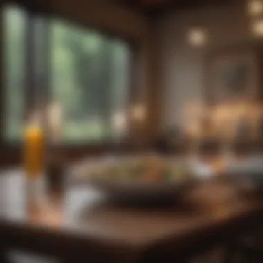 Creating a Mindful Dining Atmosphere A serene dining setting encouraging mindfulness