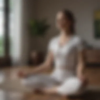 Mindful Living with the MoodFit App Mindful living representation through the MoodFit app
