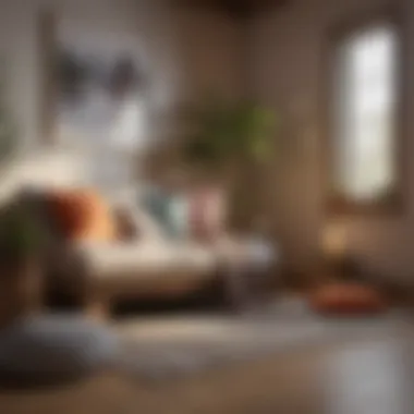 Creating Your Meditation Space Cozy corner with cushions and a meditation cushion