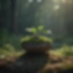 A serene landscape representing growth and potential