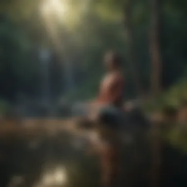 The Power of Mindfulness A person practicing mindfulness in a serene setting