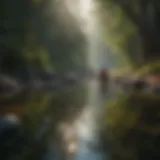 A serene landscape promoting mindfulness and calmness.