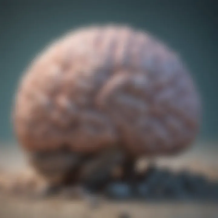 Abstract illustration of a brain with calm colors, representing mental clarity