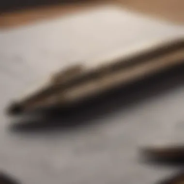 A close-up of a journal and pen, symbolizing self-reflection