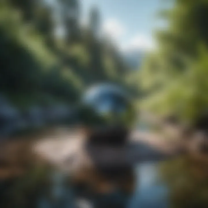 A calming landscape representing mental clarity