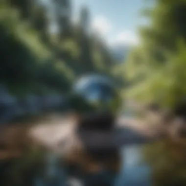 Mental Clarity in Nature A calming landscape representing mental clarity