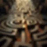 A labyrinth representing the complexity of navigating relationships with a narcissist.