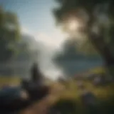 A serene landscape symbolizing calmness amidst chaos