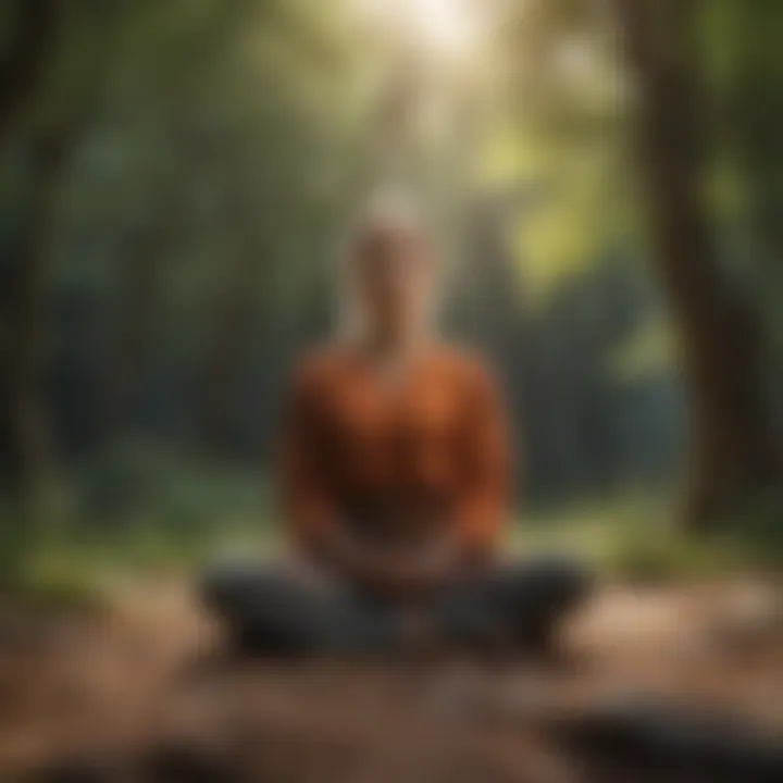 Meditation session in a peaceful setting