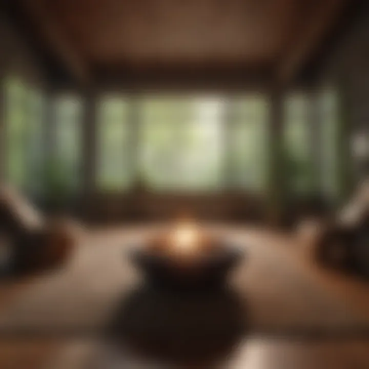 A cozy indoor space designed for mindfulness practice