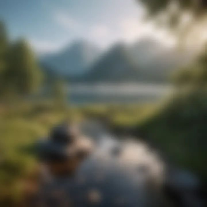 A serene landscape promoting mindfulness and reflection.