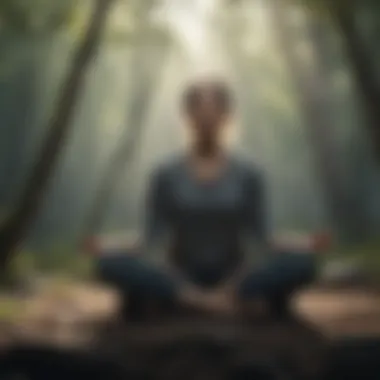 Embracing Mindfulness Individual practicing mindfulness meditation