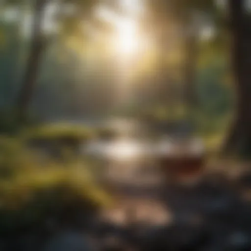 A serene landscape symbolizing emotional healing