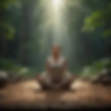 Meditation for Mental Clarity A person meditating in a peaceful environment.