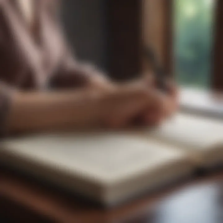 A journal and pen symbolizing self-reflection
