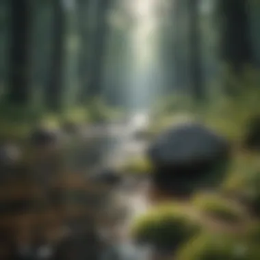 A serene landscape representing mental clarity