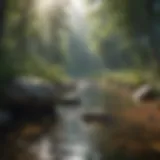 A serene landscape representing tranquility and peace