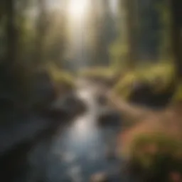 A serene landscape symbolizing inner peace