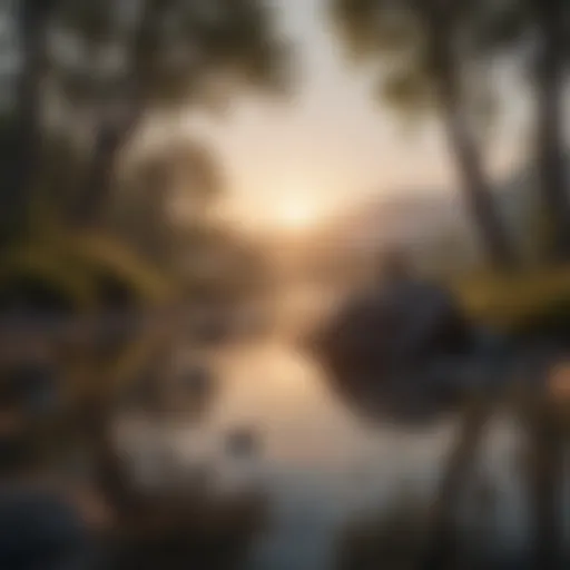 A serene landscape symbolizing clarity and peace of mind