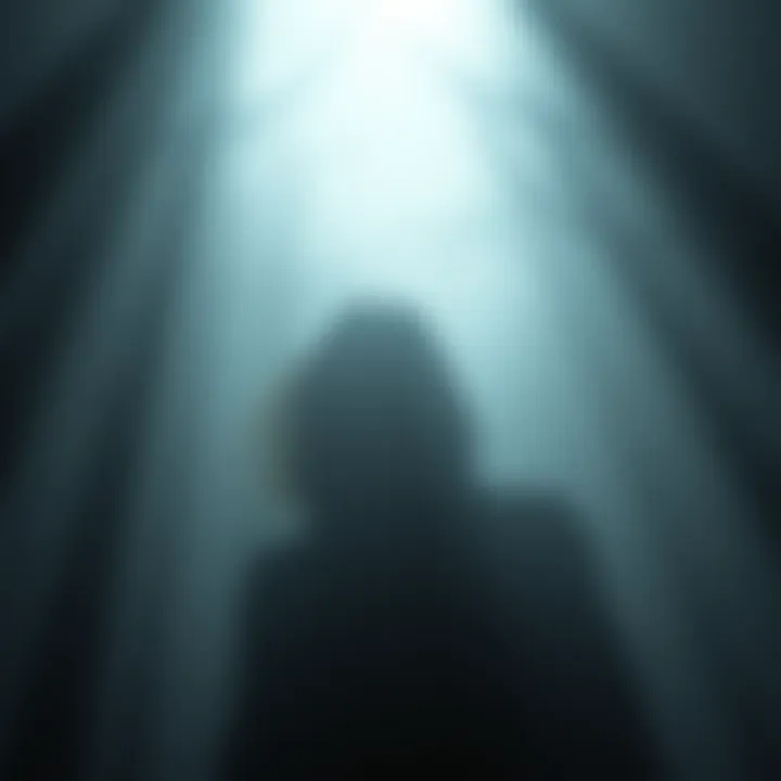 The Depths of Isolation An abstract representation of emotional turmoil and isolation