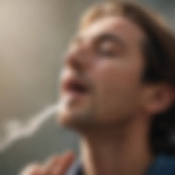 A visual representation of calming breathing techniques