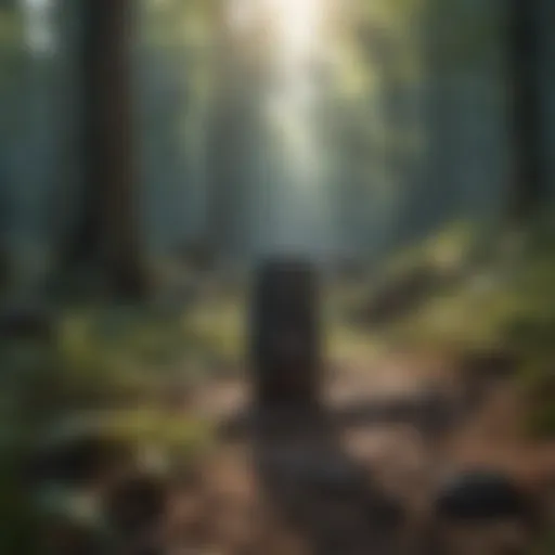 A serene landscape promoting mental tranquility