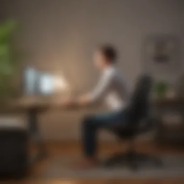 Importance of Ergonomic Workstations Ergonomic workstation setup highlighting proper posture