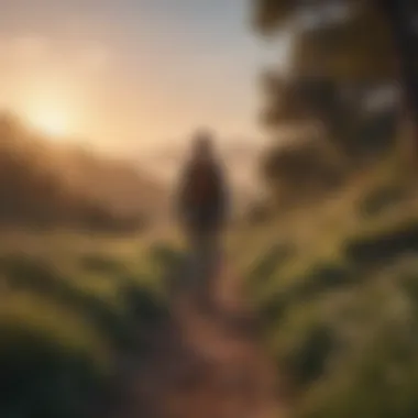 Emotional Independence Journey A serene landscape symbolizing emotional independence and personal growth.